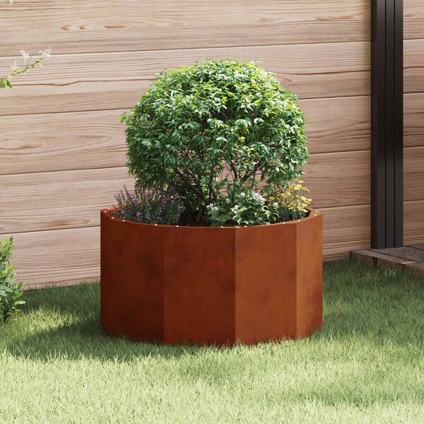 vidaXL Jardini&egrave;re Rouill&eacute; 60 x 60 x 35 cm