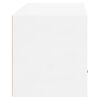 vidaXL Armoire &agrave; chaussures murale Blanc brillant 70x35x38 cm
