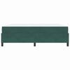 vidaXL Cadre de lit avec matelas Vert fonc&eacute; 180 x 200 cm tissu