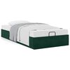 vidaXL Cadre de lit ottoman sans matelas vert fonc&eacute; 90x190 cm velours