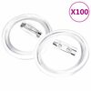 vidaXL Kit de badges &agrave; bouton avec &eacute;pingles 100 sets Acrylique 44 mm