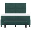 vidaXL Lit &agrave; ressorts avec matelas Vert fonc&eacute; 140 x 190 cm Velours