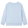 Sweatshirt pour enfants m&eacute;lange bleu p&acirc;le 140