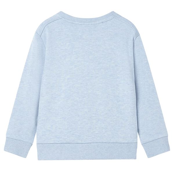 Sweatshirt pour enfants m&eacute;lange bleu p&acirc;le 140
