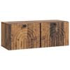 vidaXL Meuble TV mural Bois ancien 78,5 x 31 x 30 cm Bois d'ing&eacute;nierie