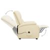 vidaXL Fauteuil Cr&egrave;me Similicuir