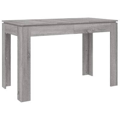 vidaXL Table à dîner sonoma gris 120x60x76 cm bois d'ingénierie