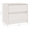 vidaXL Tables de chevet 2 pcs Blanc 40x30,5x35,5 cm Bois de pin solide