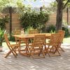 vidaXL Ensemble &agrave; manger de jardin 7 pcs bois massif d'acacia