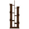 vidaXL Biblioth&egrave;que 48x25,5x140 cm Ch&ecirc;ne marron Bois d'ing&eacute;nierie