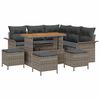 vidaXL Ensemble de canap&eacute; de jardin 9 pc 8-Nombre de places Gris