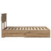 vidaXL Cadre de lit Ch&ecirc;ne artisanal 120 x 190 cm Bois d'ing&eacute;nierie