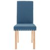 vidaXL Chaises &agrave; manger lot de 6 bleu tissu