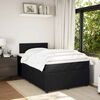 vidaXL Sommier &agrave; lattes de lit avec matelas Noir 120x200 cm Velours
