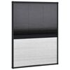 vidaXL Moustiquaire pliss&eacute;e pour fen&ecirc;tre Aluminium 60x80cm avec auvent