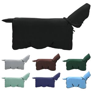 vidaXL Couverture &Eacute;quine Noir Polyester