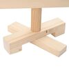 vidaXL Arbres de No&euml;l avec support Naturel 90 cm Bois massif en pin