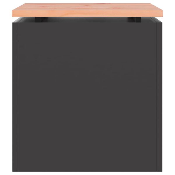 vidaXL Banc de jardin Noir 40 x 40 x 43 cm Acier