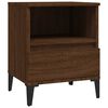 vidaXL Tables de chevet 2 pcs Ch&ecirc;ne marron 40x35x50 cm