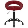 vidaXL Chaises &agrave; manger pivotantes lot de 2 rouge bordeaux velours