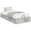 vidaXL Cadre de lit ottoman Gris b&eacute;ton 100 x 200 cm Bois d'ing&eacute;nierie
