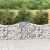 vidaXL Paniers &agrave; gabions arqu&eacute;s 11 pcs 200x30x80/100 cm Fer galvanis&eacute;