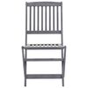 vidaXL Chaises pliables d'ext&eacute;rieur lot de 4 et coussins Bois d'acacia
