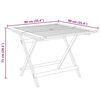 vidaXL Ensemble &agrave; manger de jardin 5 pcs beige tissu et bois massif