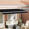 vidaXL Cordon d'auvent Noir 580 x 20 cm Toile