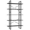 vidaXL Biblioth&egrave;que &agrave; 5 niveaux Gris 100x30x175 cm Bois d'ing&eacute;nierie