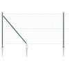 vidaXL Cl&ocirc;ture Euro avec des Pointes 25 x 1,2 m Acier recouvert de PVC