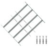 vidaXL Grille de s&eacute;curit&eacute; pour fen&ecirc;tres avec 4 barres crois&eacute;es 3 pcs
