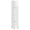 vidaXL Ensemble de Meubles 2 pc Blanc brillant Bois d'ing&eacute;nierie