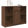 vidaXL Buffet avec tiroir ch&ecirc;ne brun 101x35x76 cm bois d'ing&eacute;nierie