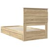 vidaXL Lit de Rangement Ch&ecirc;ne Sonoma 100 x 200 cm Bois d'ing&eacute;nierie