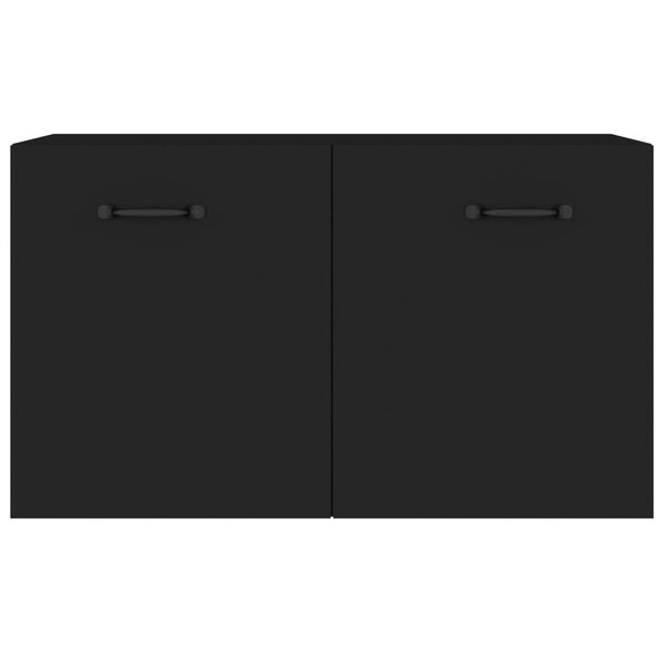 vidaXL Armoire murale Noir 60x36,5x35 cm Bois d'ing&eacute;nierie