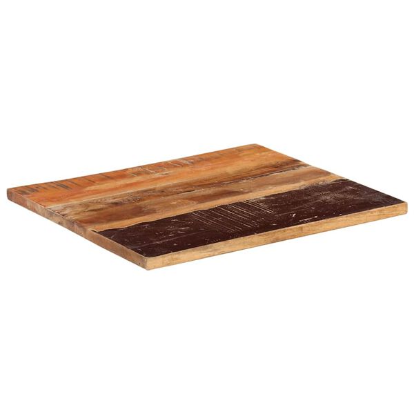 vidaXL Dessus de table rectangulaire 60x70 cm 25-27 mm Bois r&eacute;cup&eacute;r&eacute;
