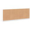 vidaXL Biblioth&egrave;que avec portes blanc 204x37x75 cm bois d'ing&eacute;nierie