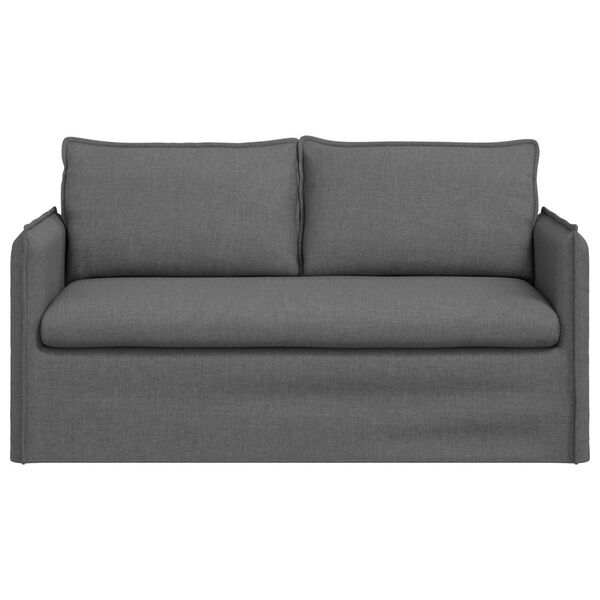 vidaXL Canap&eacute; Gris fonc&eacute; 156 x 82 x 85 cm tissu