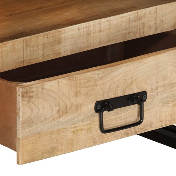 vidaXL Meuble TV 100x30x45 cm Bois de manguier massif