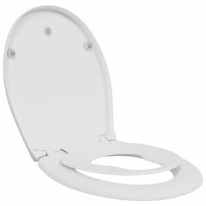 vidaXL Si&egrave;ge de toilette Blanc 47 x 37 x 4 cm Duroplast