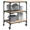 vidaXL Chariot de cuisine Ch&ecirc;ne Sonoma 60 x 41 x 76 cm