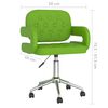 vidaXL Chaise pivotante de salle &agrave; manger Vert Similicuir