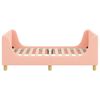 vidaXL Cadre de lit pour enfants avec t&ecirc;te de lit Rose 80 x 160 cm