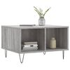 vidaXL Table basse Sonoma gris 60x50x36,5 cm Bois d'ing&eacute;nierie