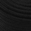 vidaXL Corde de travail Noir 14 mm 50 m Polyester