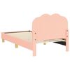 vidaXL Cadre de lit pour enfants avec t&ecirc;te de lit Rose 80 x 160 cm