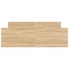 vidaXL Cadre de lit sans matelas ch&ecirc;ne sonoma 140x190 cm