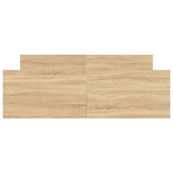 vidaXL Cadre de lit sans matelas ch&ecirc;ne sonoma 140x190 cm