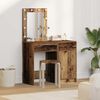vidaXL Table de Toilette avec tiroir 2 pcs Marron 50 x 41 x 135 cm